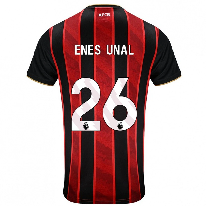Danxen Homem Camisola Enes Ünal #26 Vermelho Preto Principal 2025/26 Camisa Brasil