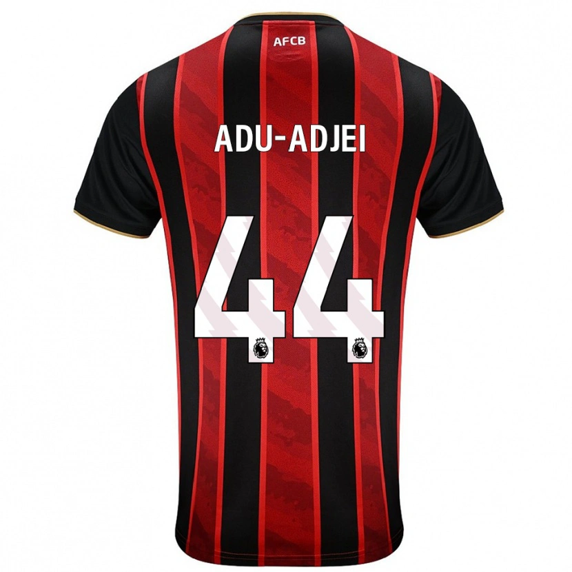 Danxen Homem Camisola Daniel Adu-Adjei #44 Vermelho Preto Principal 2025/26 Camisa Brasil