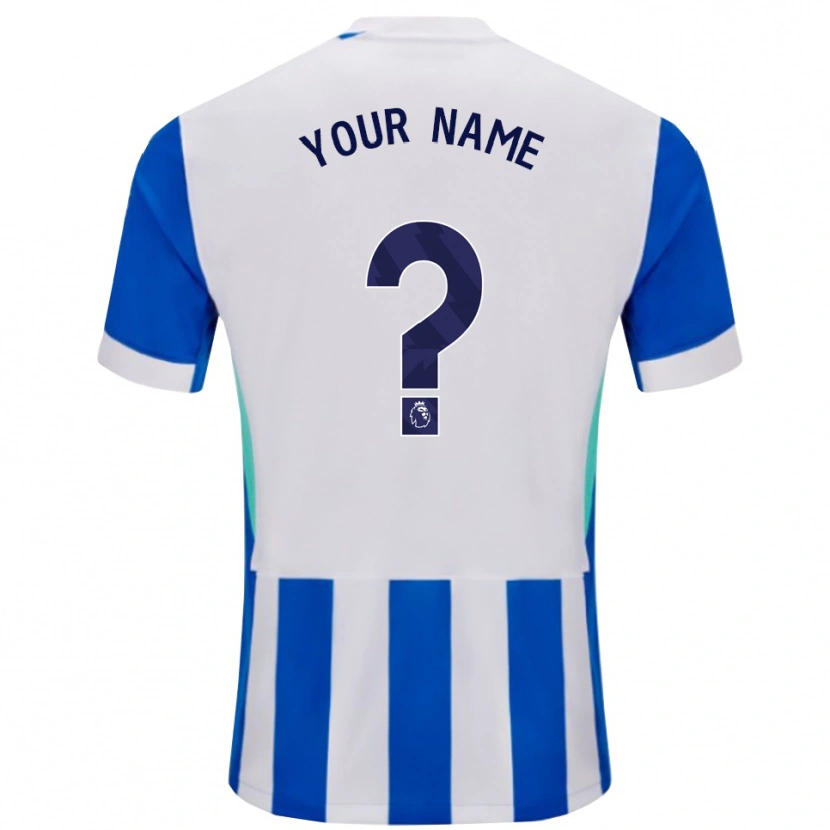 Danxen Homem Camisola Seu Nome #0 Azul Branco Principal 2025/26 Camisa Brasil