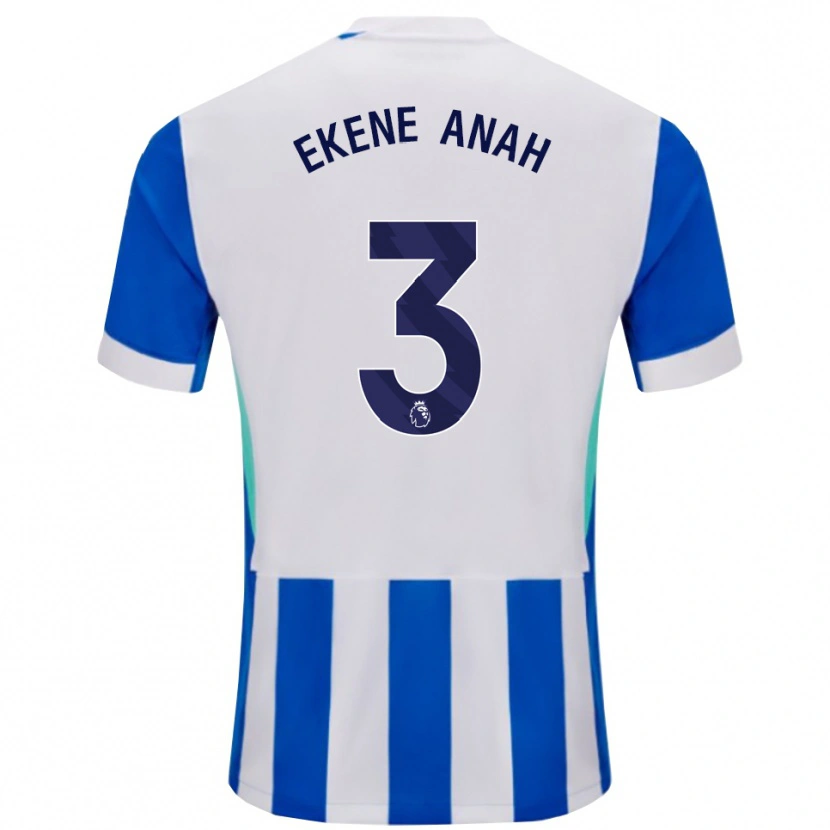 Danxen Homem Camisola Cristiano Ekene Anah #3 Azul Branco Principal 2025/26 Camisa Brasil