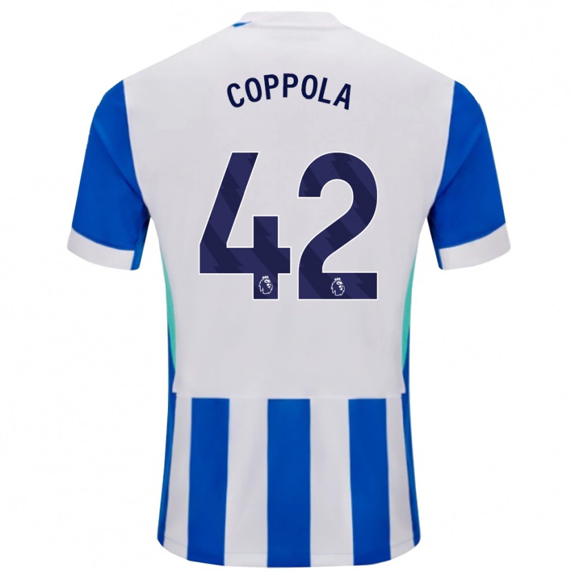 Danxen Homem Camisola Diego Coppola #42 Azul Branco Principal 2025/26 Camisa Brasil