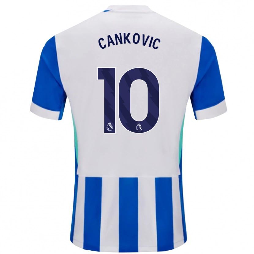 Danxen Homem Camisola Jelena Čanković #10 Azul Branco Principal 2025/26 Camisa Brasil