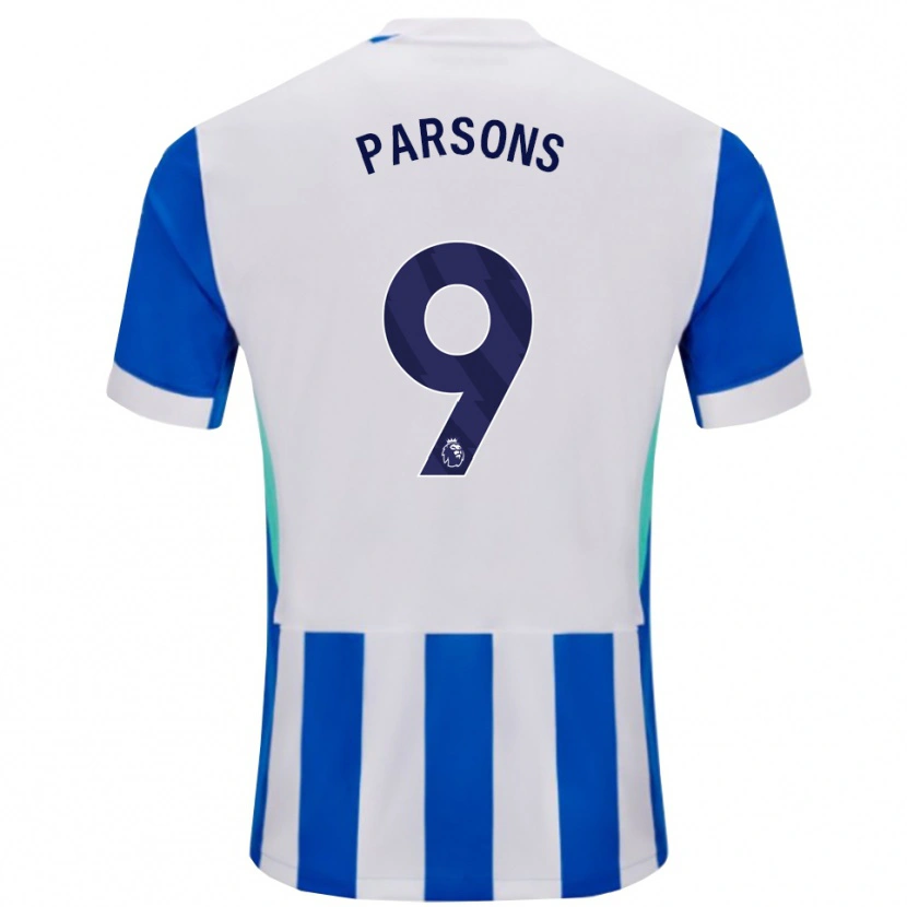 Danxen Homem Camisola Jacob Parsons #9 Azul Branco Principal 2025/26 Camisa Brasil