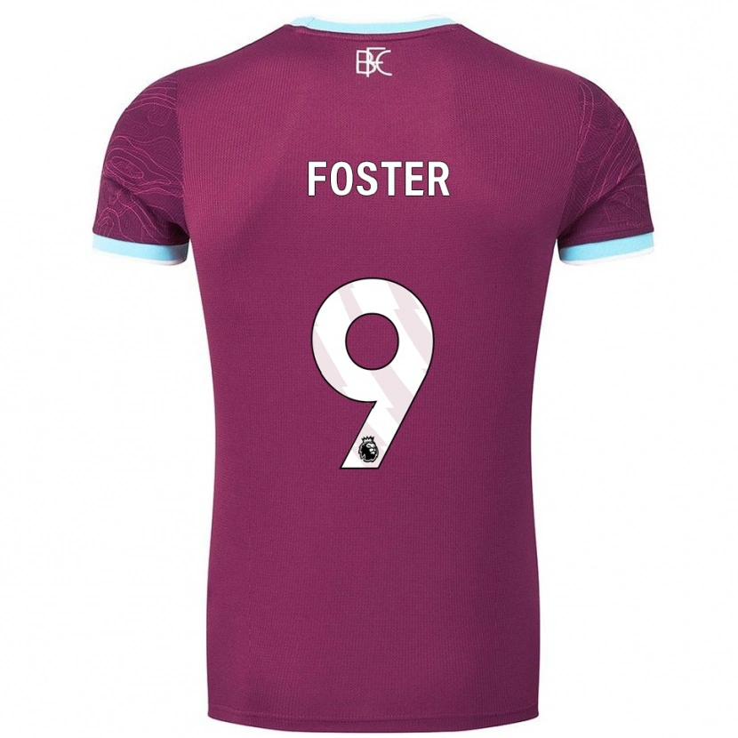 Danxen Homem Camisola Lyle Foster #9 Borgonha Azul Celeste Principal 2025/26 Camisa Brasil