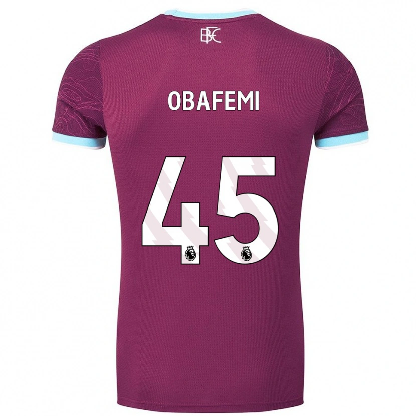 Danxen Homem Camisola Michael Obafemi #45 Borgonha Azul Celeste Principal 2025/26 Camisa Brasil