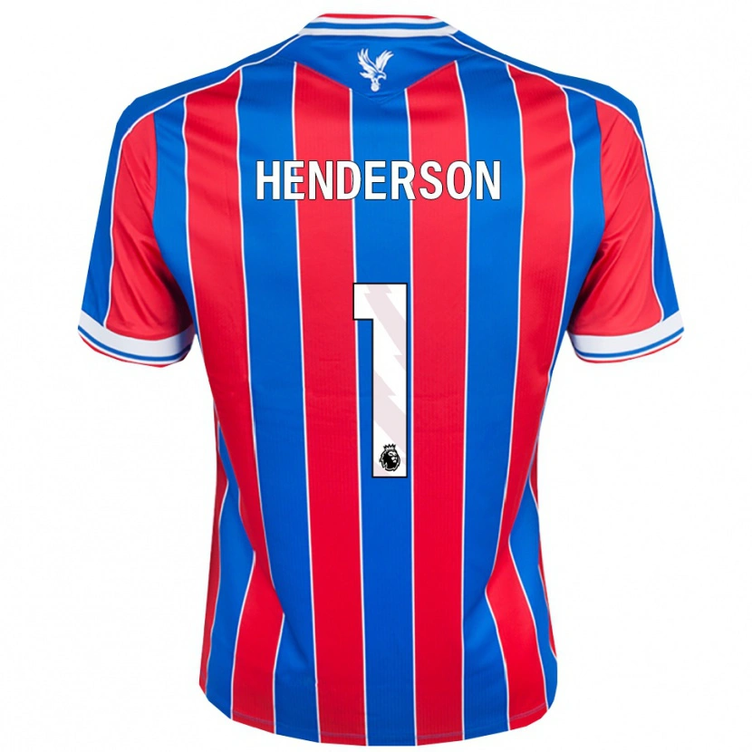 Danxen Homem Camisola Dean Henderson #1 Azul Vermelho Branco Principal 2025/26 Camisa Brasil