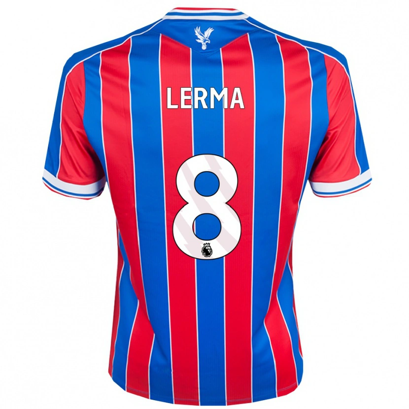 Danxen Homem Camisola Jefferson Lerma #8 Azul Vermelho Branco Principal 2025/26 Camisa Brasil