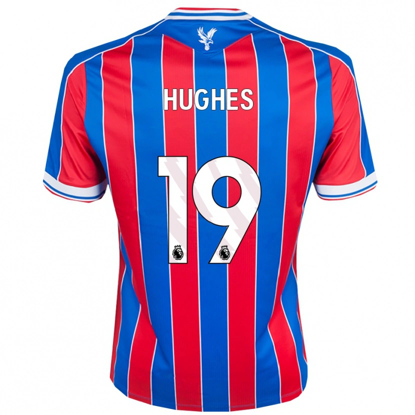 Danxen Homem Camisola Will Hughes #19 Azul Vermelho Branco Principal 2025/26 Camisa Brasil