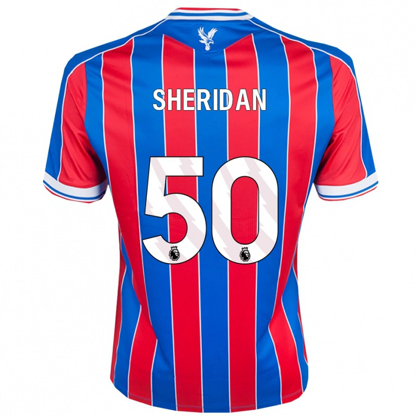 Danxen Homem Camisola Joe Sheridan #50 Azul Vermelho Branco Principal 2025/26 Camisa Brasil