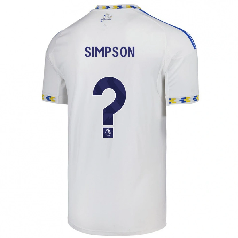 Danxen Homem Camisola Carrie Simpson #0 Branco Azul Principal 2025/26 Camisa Brasil