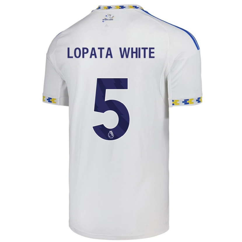 Danxen Homem Camisola Reuben Lopata-White #5 Branco Azul Principal 2025/26 Camisa Brasil