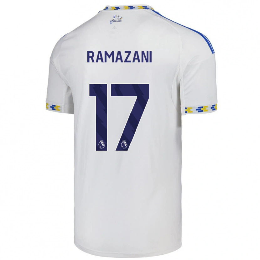 Danxen Homem Camisola Largie Ramazani #17 Branco Azul Principal 2025/26 Camisa Brasil