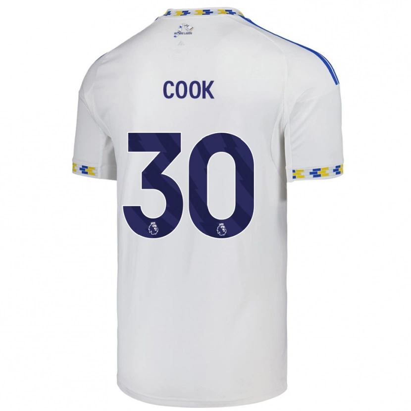Danxen Homem Camisola Robbie Cook #30 Branco Azul Principal 2025/26 Camisa Brasil