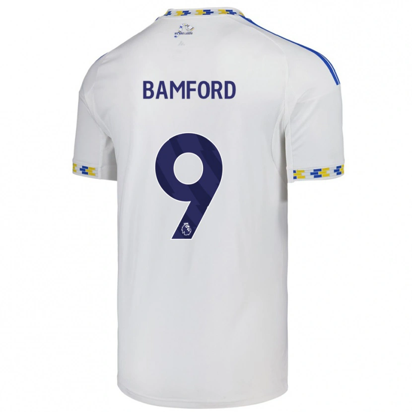 Danxen Homem Camisola Patrick Bamford #9 Branco Azul Principal 2025/26 Camisa Brasil