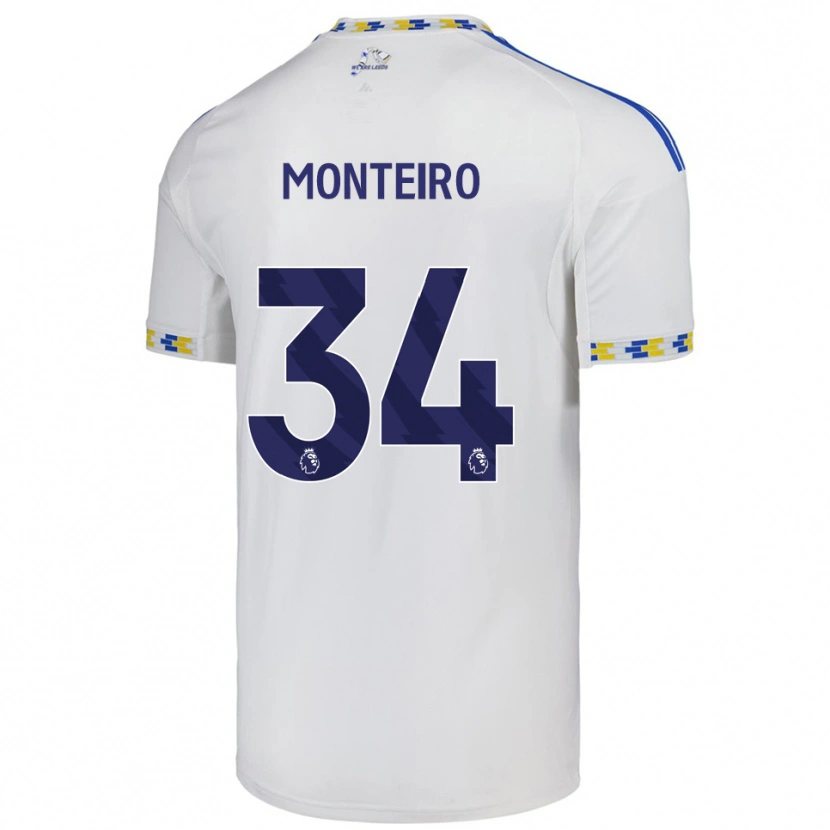 Danxen Homem Camisola Diogo Monteiro #34 Branco Azul Principal 2025/26 Camisa Brasil