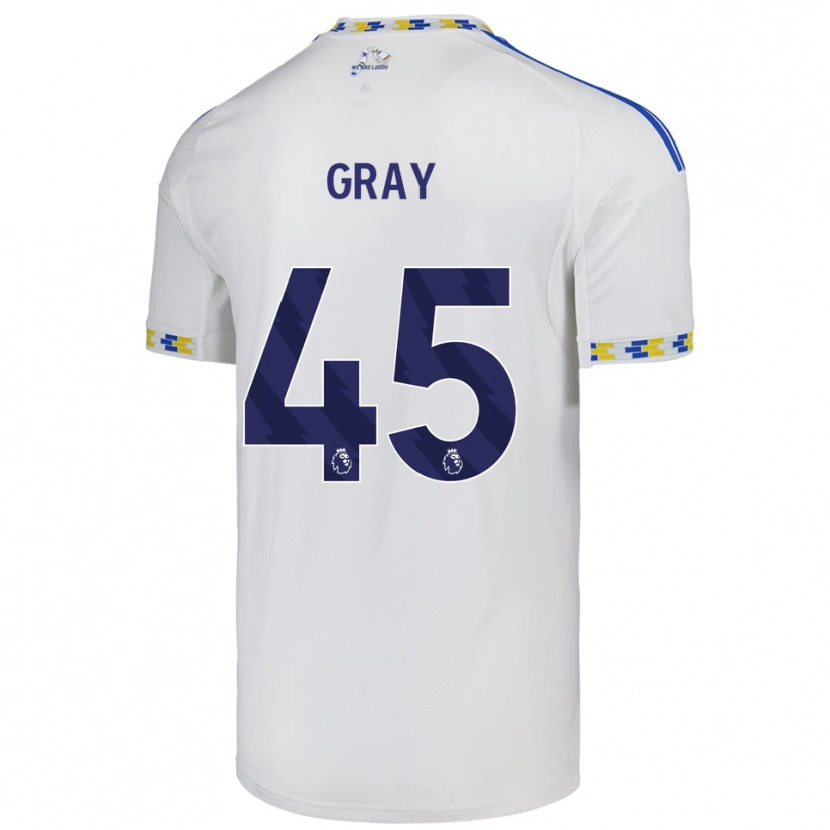 Danxen Homem Camisola Harry Gray #45 Branco Azul Principal 2025/26 Camisa Brasil