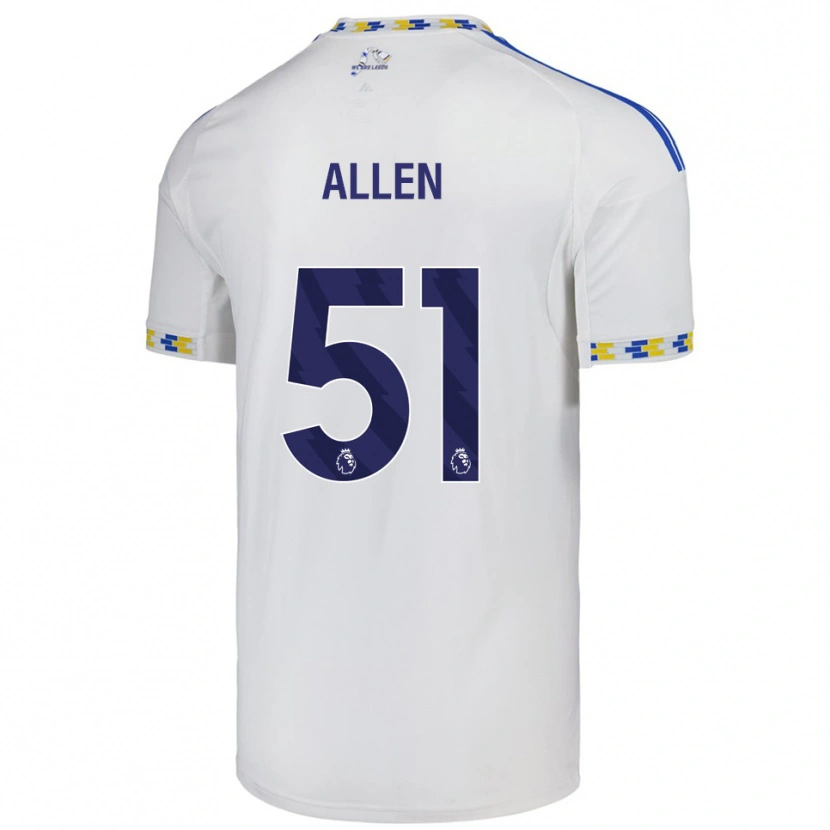 Danxen Homem Camisola Charlie Allen #51 Branco Azul Principal 2025/26 Camisa Brasil