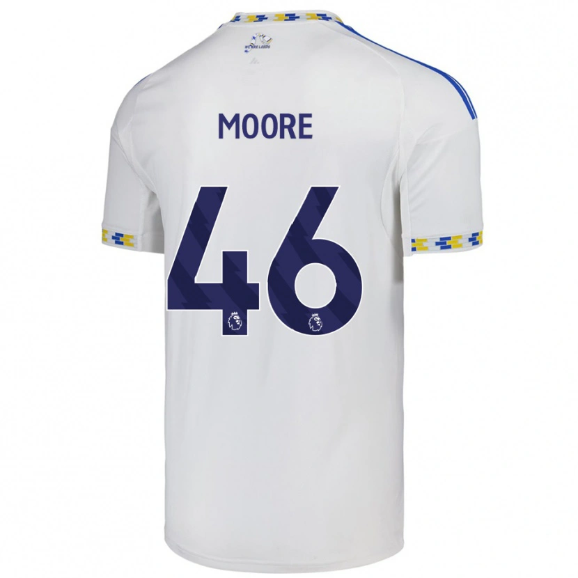 Danxen Homem Camisola Kris Moore #46 Branco Azul Principal 2025/26 Camisa Brasil