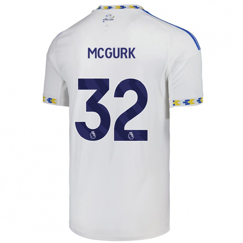 Danxen Homem Camisola Sean Mcgurk #32 Branco Azul Principal 2025/26 Camisa Brasil