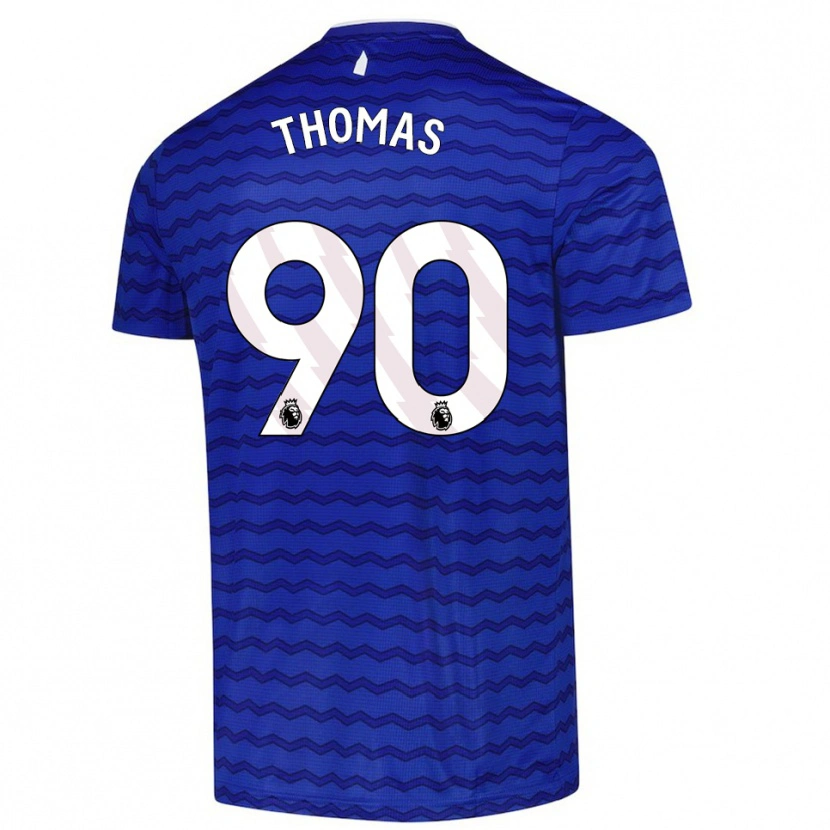 Danxen Homem Camisola Aled Thomas #90 Azul Marinho Principal 2025/26 Camisa Brasil