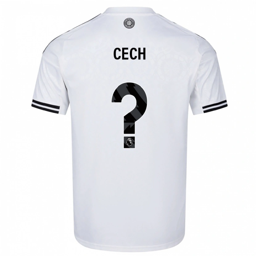 Danxen Homem Camisola Damian Cech #0 Branco Preto Principal 2025/26 Camisa Brasil