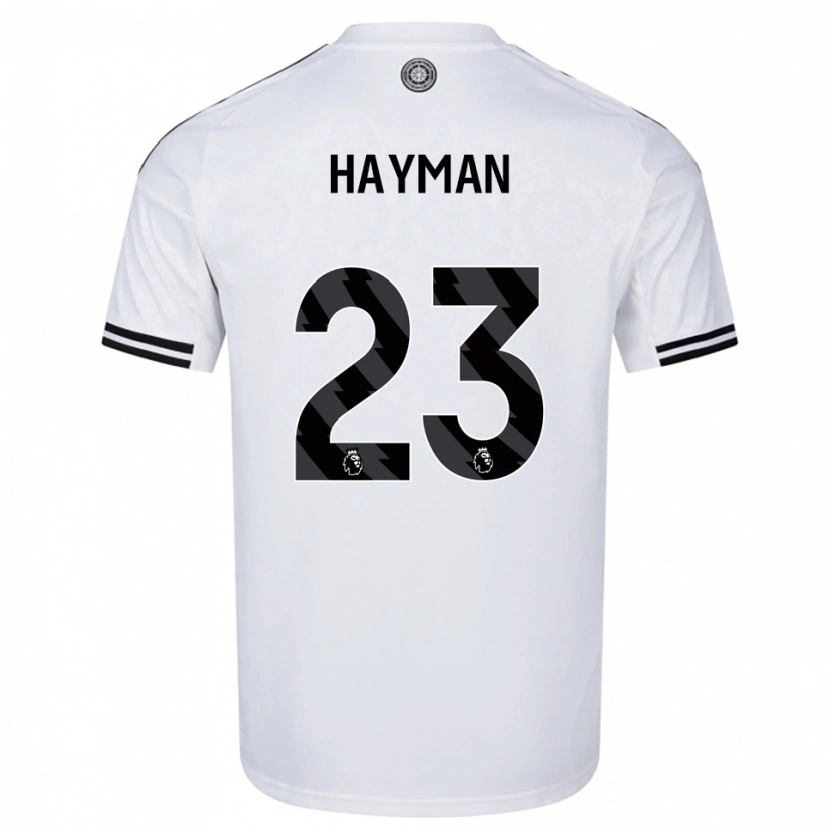 Danxen Homem Camisola Alex Hayman #23 Branco Preto Principal 2025/26 Camisa Brasil