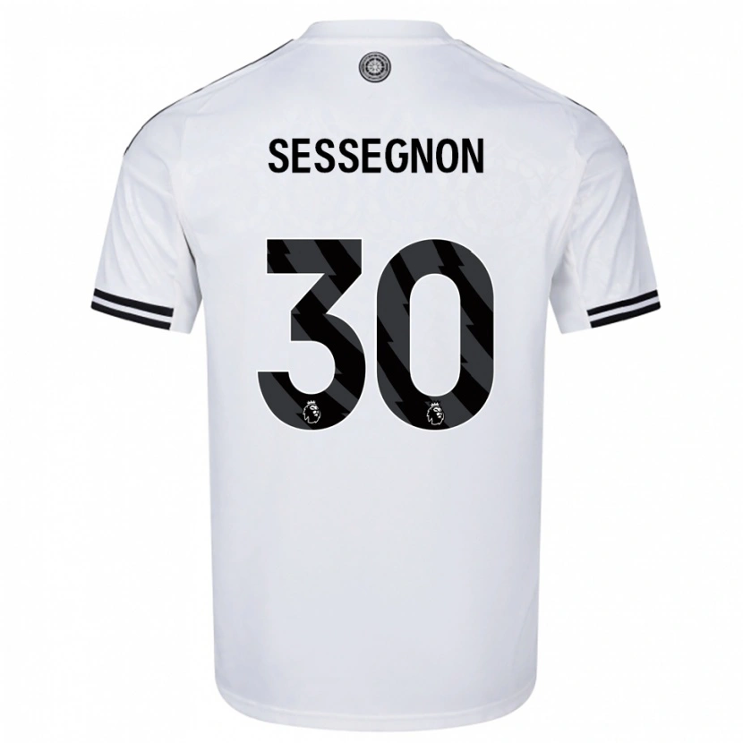 Danxen Homem Camisola Ryan Sessegnon #30 Branco Preto Principal 2025/26 Camisa Brasil
