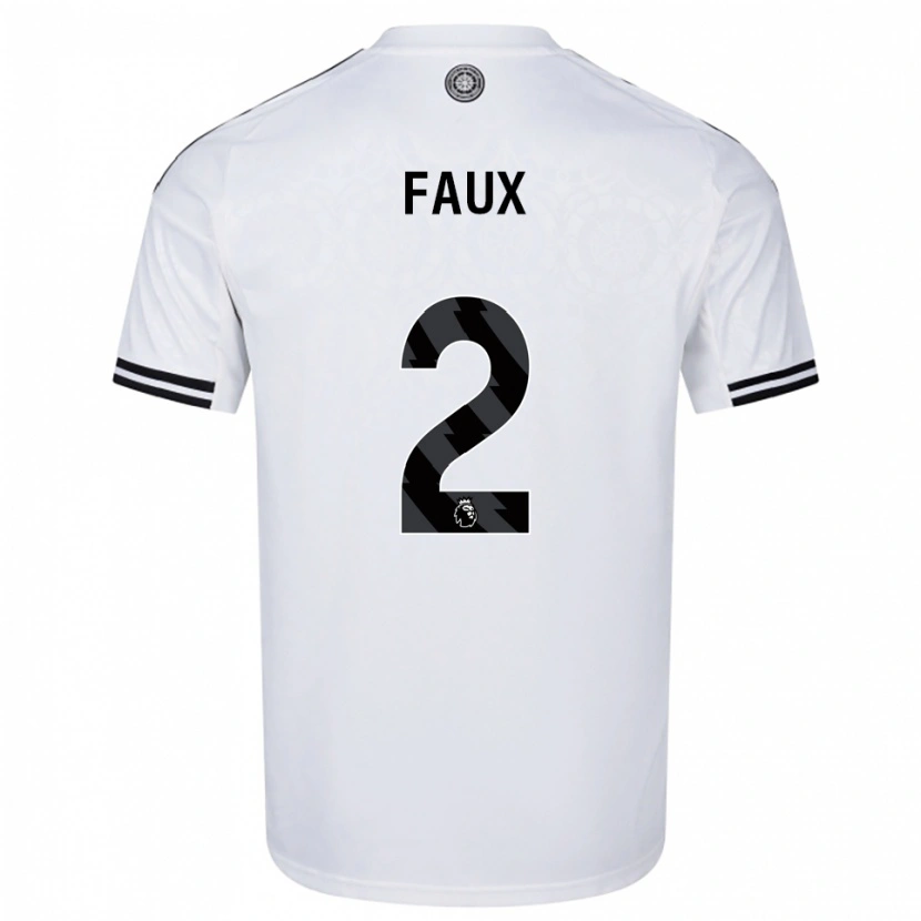 Danxen Homem Camisola Alex Faux #2 Branco Preto Principal 2025/26 Camisa Brasil