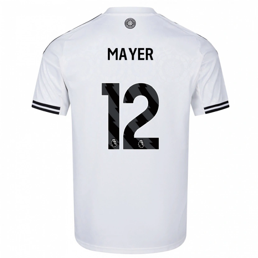 Danxen Homem Camisola Oliver Mayer #12 Branco Preto Principal 2025/26 Camisa Brasil