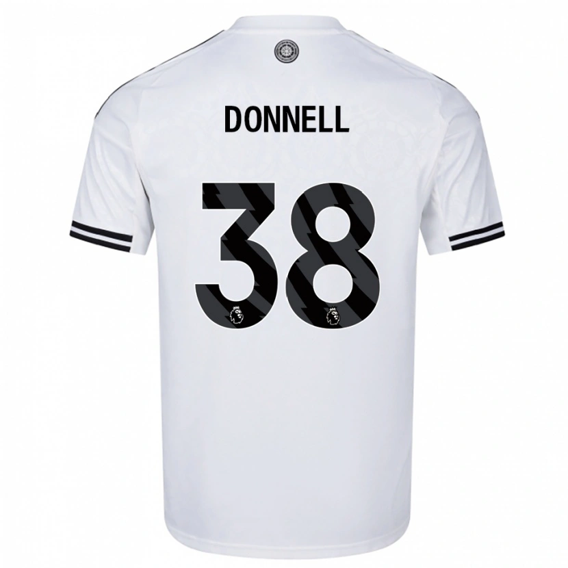 Danxen Homem Camisola Chris Donnell #38 Branco Preto Principal 2025/26 Camisa Brasil