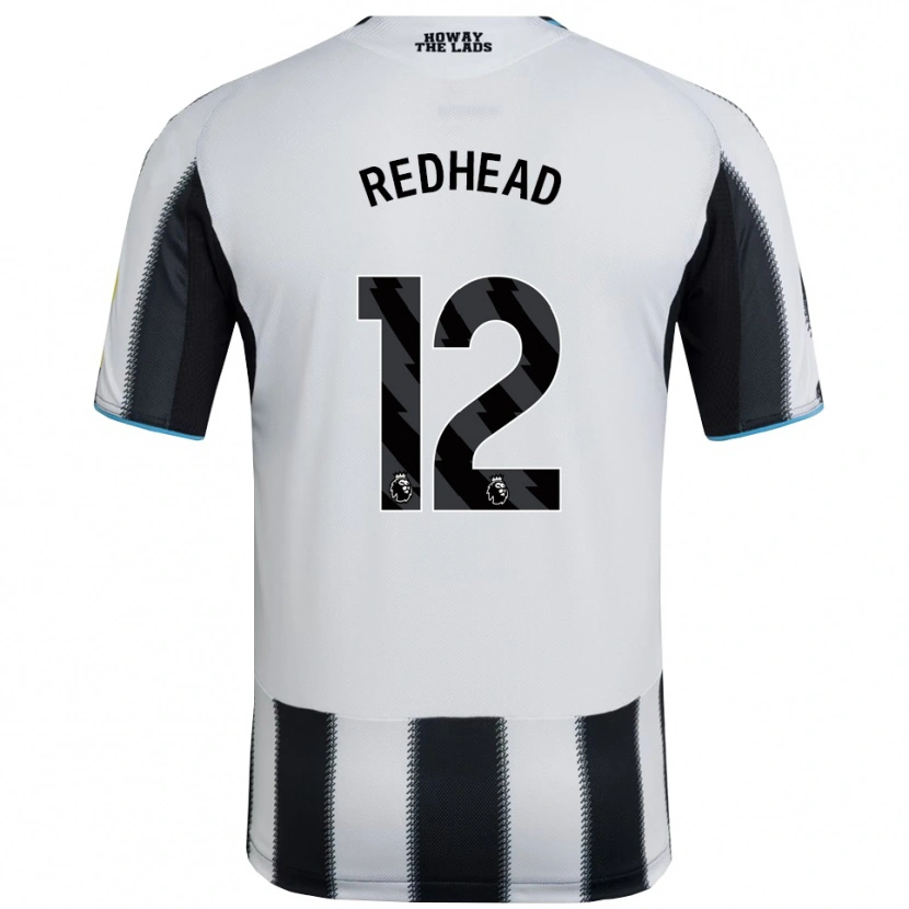Danxen Homem Camisola Cara Milne-Redhead #12 Preto Branco Principal 2025/26 Camisa Brasil