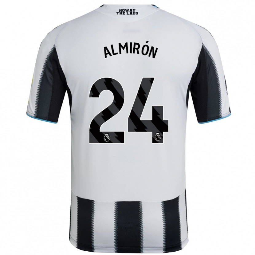 Danxen Homem Camisola Miguel Almiron #24 Preto Branco Principal 2025/26 Camisa Brasil