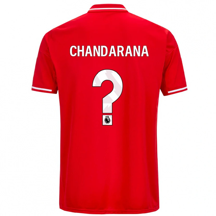 Danxen Homem Camisola Millie Chandarana #0 Vermelho Branco Principal 2025/26 Camisa Brasil