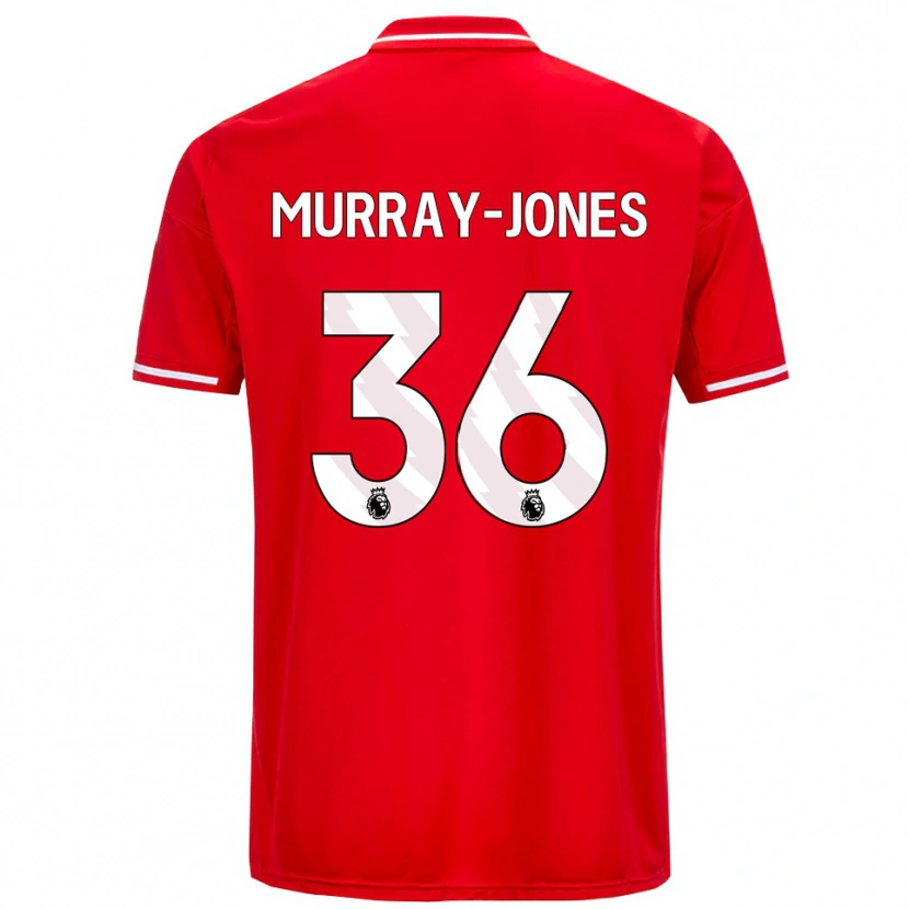 Danxen Homem Camisola George Murray-Jones #36 Vermelho Branco Principal 2025/26 Camisa Brasil