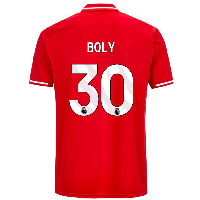 Danxen Homem Camisola Willy Boly #30 Vermelho Branco Principal 2025/26 Camisa Brasil