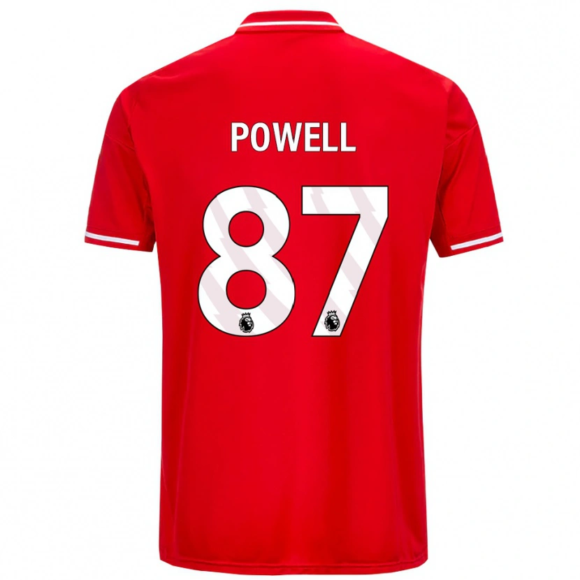 Danxen Homem Camisola Jayden Powell #87 Vermelho Branco Principal 2025/26 Camisa Brasil