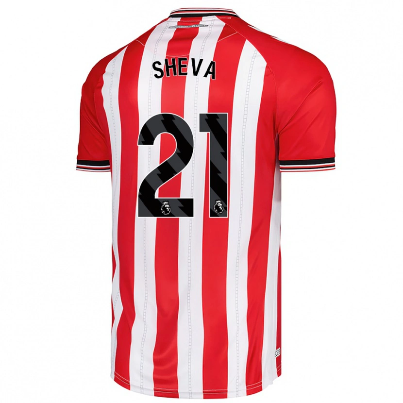 Danxen Homem Camisola Marissa Sheva #21 Vermelho Branco Principal 2025/26 Camisa Brasil