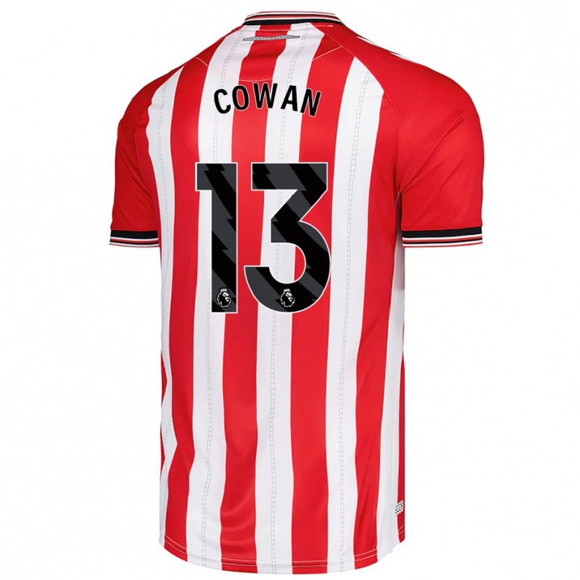 Danxen Homem Camisola Joe Cowan #13 Vermelho Branco Principal 2025/26 Camisa Brasil