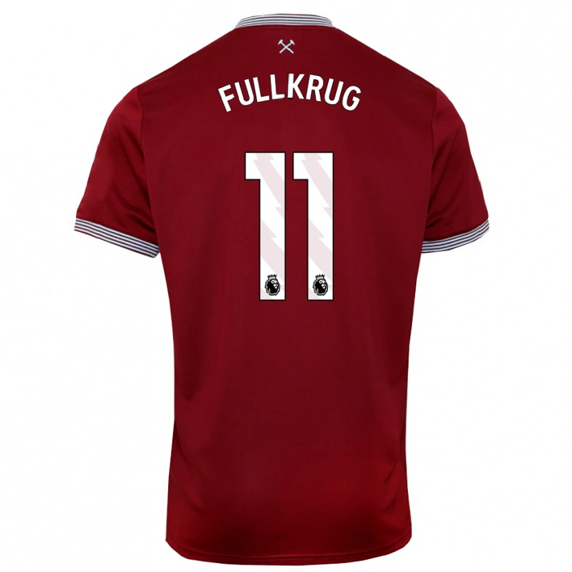Danxen Homem Camisola Niclas Füllkrug #11 Borgonha Branco Principal 2025/26 Camisa Brasil