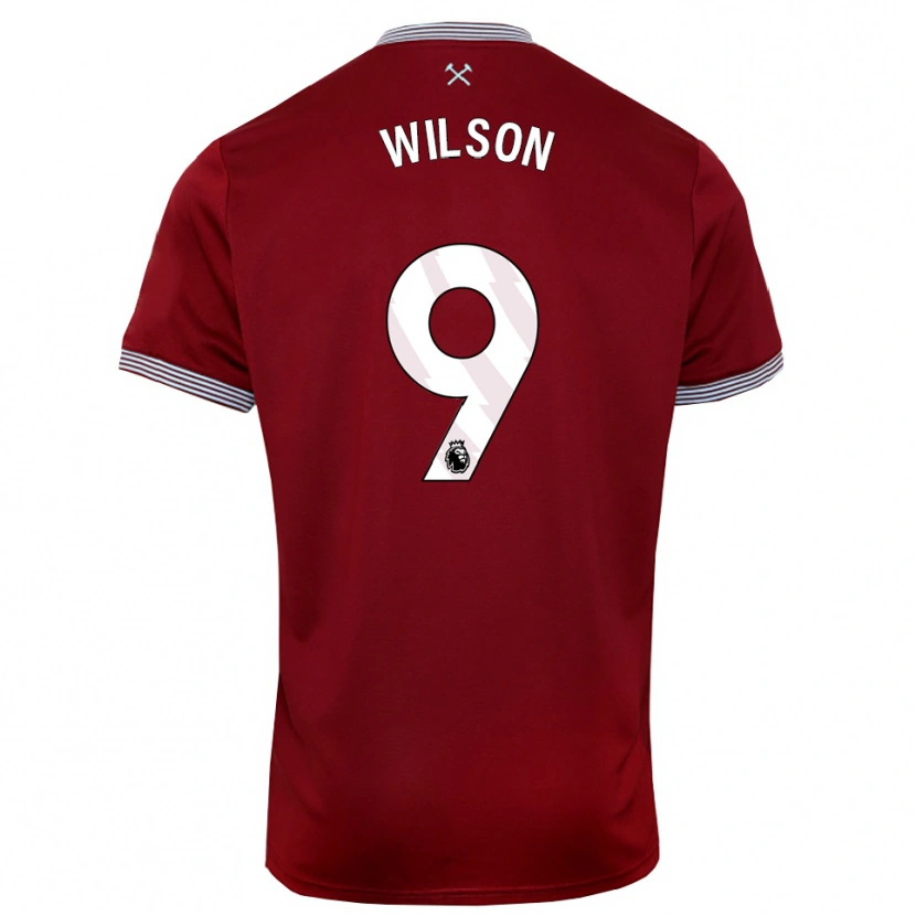 Danxen Homem Camisola Callum Wilson #9 Borgonha Branco Principal 2025/26 Camisa Brasil