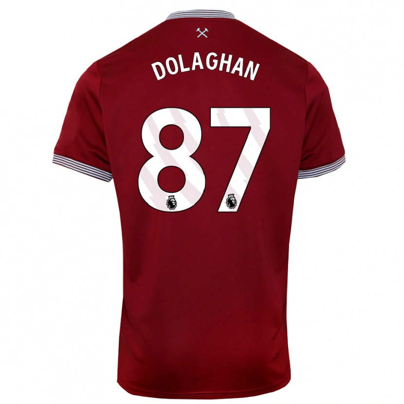 Danxen Homem Camisola Brad Dolaghan #87 Borgonha Branco Principal 2025/26 Camisa Brasil