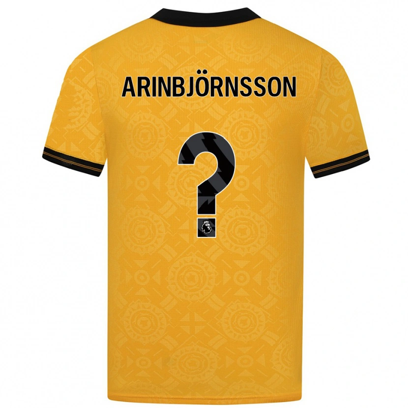 Danxen Homem Camisola Pálmi Rafn Arinbjörnsson #0 Amarelo Preto Principal 2025/26 Camisa Brasil
