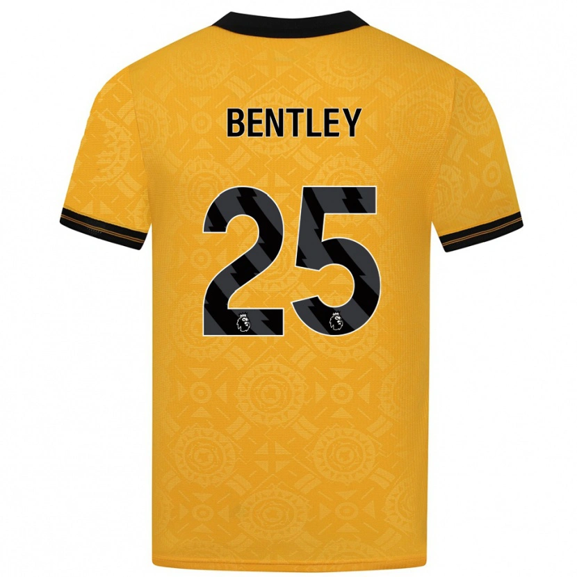Danxen Homem Camisola Daniel Bentley #25 Amarelo Preto Principal 2025/26 Camisa Brasil