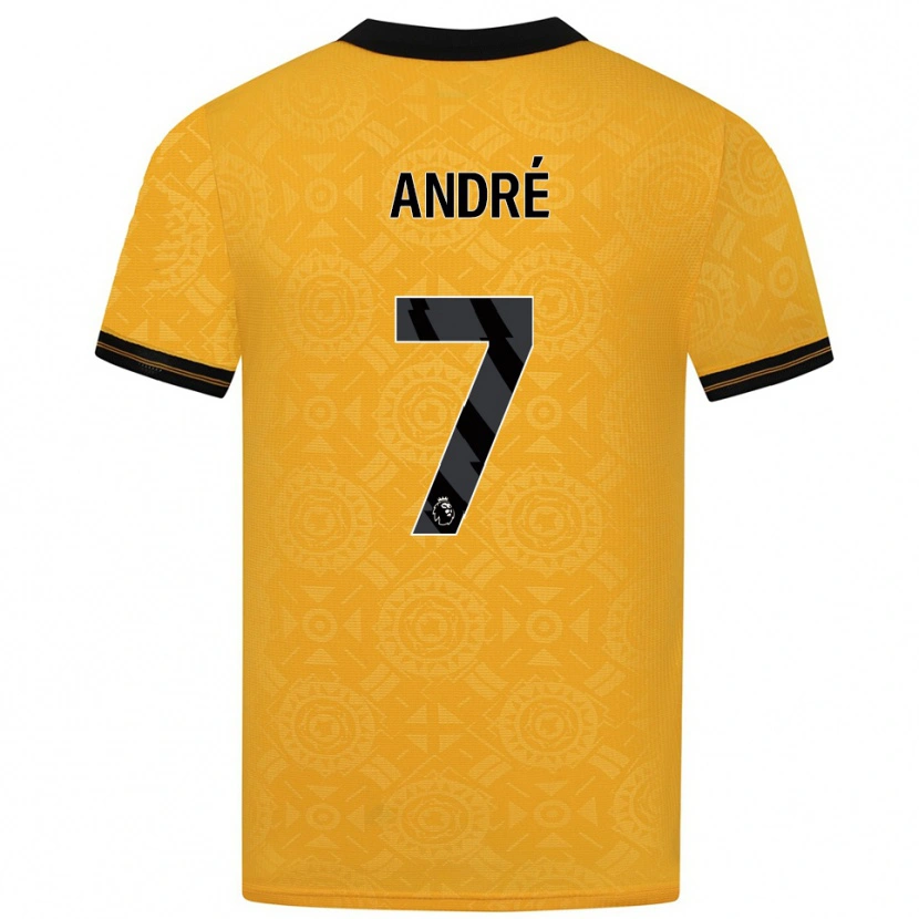Danxen Homem Camisola André #7 Amarelo Preto Principal 2025/26 Camisa Brasil