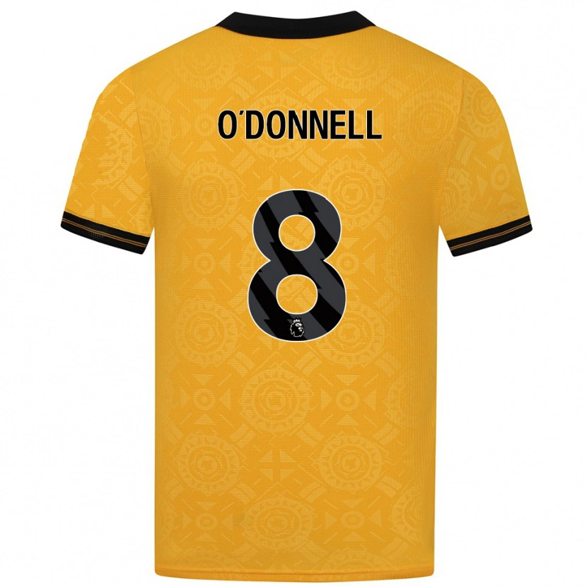 Danxen Homem Camisola Luke O'donnell #8 Amarelo Preto Principal 2025/26 Camisa Brasil