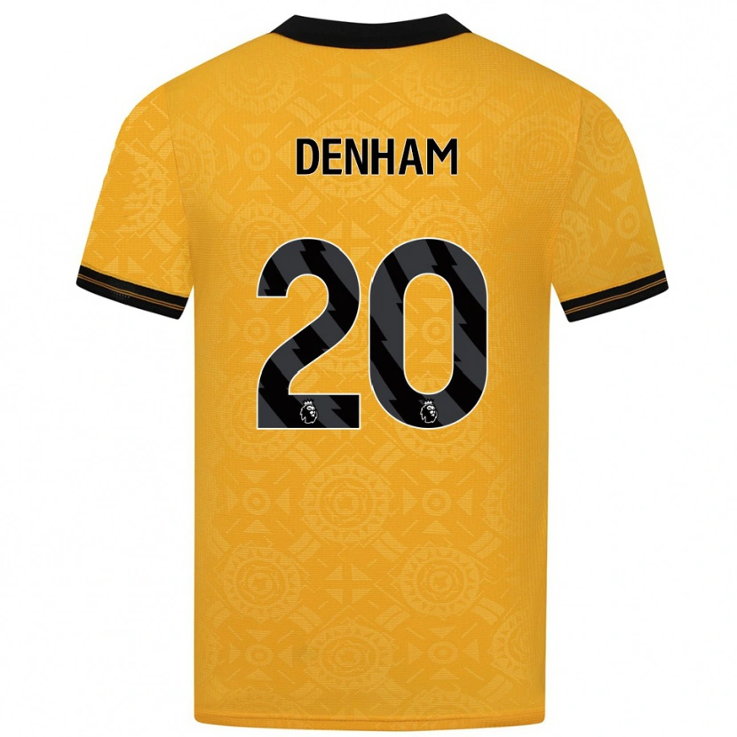 Danxen Homem Camisola Ania Denham #20 Amarelo Preto Principal 2025/26 Camisa Brasil