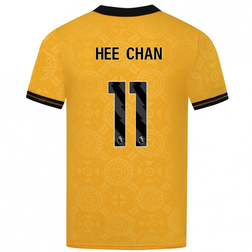 Danxen Homem Camisola Hee-Chan Hwang #11 Amarelo Preto Principal 2025/26 Camisa Brasil