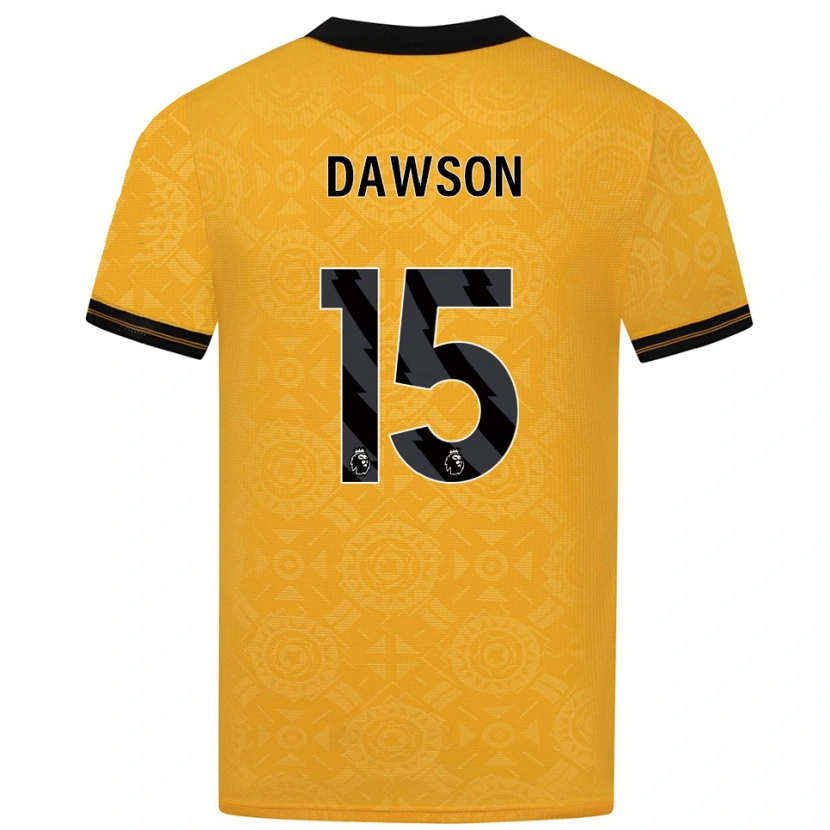 Danxen Homem Camisola Craig Dawson #15 Amarelo Preto Principal 2025/26 Camisa Brasil