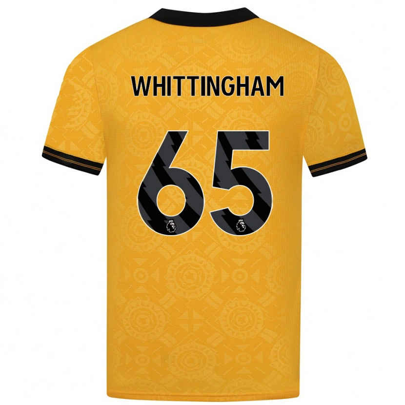 Danxen Homem Camisola Matthew Whittingham #65 Amarelo Preto Principal 2025/26 Camisa Brasil