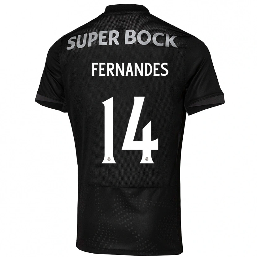Danxen Homem Camisola Santiago Fernandes #14 Preto Branco Alternativa 2025/26 Camisa Brasil